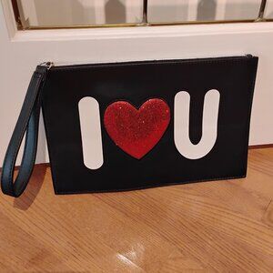 NEW large Carlos Santana Wristlet I Love You